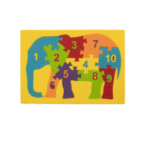Elephant Puzzle With 1 to 10 Numbers